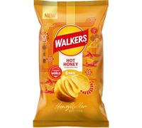 Walkers Hot Honey Flavour Potato Crisps, 6 x 25g - 2 Pack