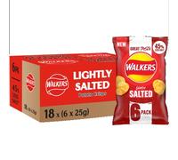 Walkers Less Salt Lightly Salted Multipack Crisps 18 x 6 x 25g