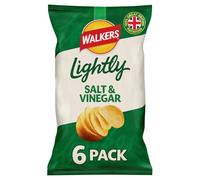 Walkers Lightly Salt & Vinegar Multipack Crisps 6x25g