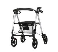 Walkers,Lightweight Aluminum Tor Walker, Adjustable Rolling Walker with Seat for Elderly,Disabled, Walking Stabilizer with Four Wheels,Weight Capacity 330 Lb