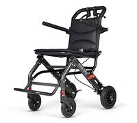 Walkers,Lightweight & User-Friendly Wheelchair,Four Wheel Walker Tor,with Seat,Folding Mobility Rolling Walker Has 10 Inch Wheels,Light Weight,Carbon Fiber Col