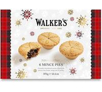 Walker's Luxury Mince Pies - 6 Mince Pies (372g) Buttery Pie Pastry - Luxury Christmas Delicacy - Perfect for Holidays, Birthdays, Celebrations (4 Boxes)