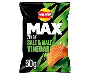 Walkers Max 24xSalt & Malt Vinegar 50G (Case 24)