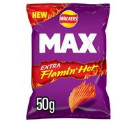 Walkers Max Extra Flamin' Hot Grab Bag Crisps 50g (Case of 24)
