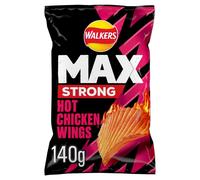 Walkers Max Hot Chicken Wings 140G (Pack of 10)
