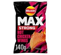 Walkers Max Hot Chicken Wings 140G (Pack of 10)