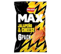 Walkers MAX Jalapeno & Cheese Multipack Crisps 6 x 27g