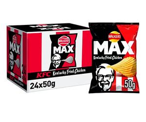 Walkers Max KFC Orignal Recipe Chicken Grab Bag, 50 g, Case of 24