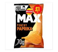 Walkers Max Punchy Paprika Crisps 70g x Case of 15