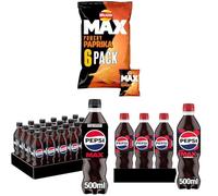Walkers Max Punchy Paprika Multipack Ridged Crisps 6x27g
