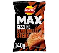 Walkers Max Sizzling Flame Grilled Steak Sharing Crisps 140g
