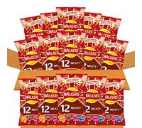 Walkers Meaty Variety Multipack Crisps 12x25g