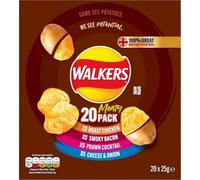 Walkers Meaty Variety Multipack Crisps Box 20x25 g (Packaging may vary)