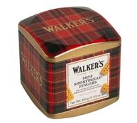 Walker's Mini Shortbread Fingers, Classic Butter Bake, Tartan Tin, 100g