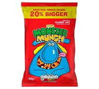 Walkers Monster Munch Flamining Hot Baked Corn Snacks 48 g