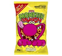 Walkers Monster Munch Mega Roast Beef Corn Snack 40 g (Pack of 35)