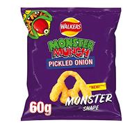 Walkers Monster Munch Pickled Onion Lunch Snacks 60g (Case of 15)