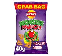 Walkers Monster Munch Pickled Onion Snacks Crisps 40g (Case of 35)