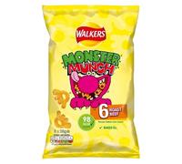 Walkers Monster Munch Roast Beef Multipack Snacks Crisps 6x20g