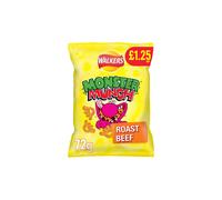 Walkers Monster Munch Roast Beef Snacks72g (Case of 15)