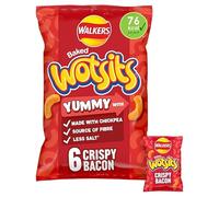 Walkers Multipack Crisps (Walkers Wotsits Crispy Bacon Multipack Crisps 6 x 16g)