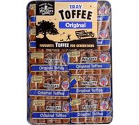 Walkers Non Such Original Creamy Toffee 10 x 100g Individually Wrapped Bars in Metal Tray | Traditional British Confectionery for Gifting and Sharing