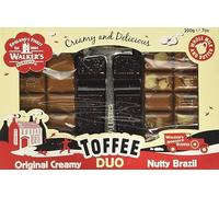 Walkers Non Such Toffee Twin Duo | 200g Classic Original Creamy & Rich Nutty Brazil Flavor Bars | Includes Official Toffee Hammer | Retro British Sweet Gift Set for Breaking & Sharing