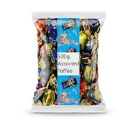Walkers Nonsuch Assorted Toffee 500g Sharing Bag, Individually Wrapped Toffees and Eclairs | Professional Variety Selection | Perfect for Sharing and Gifting