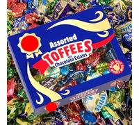 Walker's Nonsuch Assorted Toffee & Chocolate Eclairs Gift Box - 350g - Gift For Toffee and Traditional Sweet Lovers - Gluten Free - Vegetarian - Gelatine Free