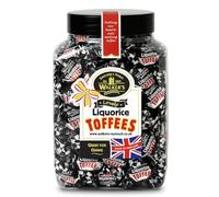Walker's Nonsuch Liquorice Toffees 1.25kg Resealable Jar | Individually Wrapped Chewy Sweets | Sharing Bulk Pack for Gifting and Parties