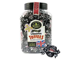 Walkers Nonsuch Lovely Liquorice Toffees Jar 1.25Kg