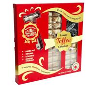 Walker's Nonsuch Luxury Toffee Selection 400g Gift Box, 4 Flavours with Hammer, Brazil Nut, Original, Liquorice, Roasted Hazelnut