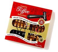 Walkers Nonsuch Toffee Selection Gift Box With Hammer 400g (Creamy Original, Nutty Brazil, Roasted Hazelnut & Liquorice)