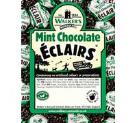 Walker's Nonsuch Mint Chocolate Éclairs - Traditional British Toffee with Mint Chocolate Centre - Individually Wrapped Sweets