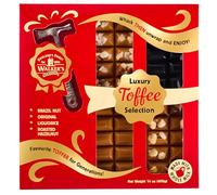 Walkers Nonsuch Toffee Selection Gift Box With Hammer 400g (Creamy Original, Nutty Brazil, Roasted Hazelnut & Liquorice)