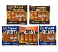 Walkers Nonsuch Toffee Selection Pack | Gift For A Loved One Or Yourself! | Gluten Free | Original Brazil Nut Liquorice Treacle Hazelnut | 5 x 100g bars! | by CANDYPLANET