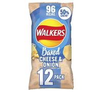 Walkers Oven Baked Cheese and Onion Crisps 12 x 22 g, Blue