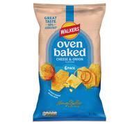 Walkers Oven Baked Cheese & Onion Crisps Flavour 6 x 22g