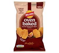 Walkers Oven Baked Crisps Roasted Beef Snacks 150g