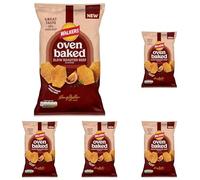 Walkers Oven Baked Crisps Roasted Beef Snacks 150g (Pack of 5)