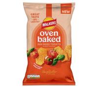Walkers Oven Baked Crisps Tomato & Basil Snacks 150g