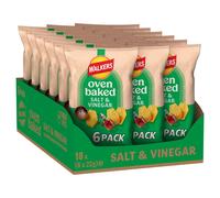 Walkers Oven Baked Salt and Vinegar Crisps 6 x 22 g