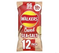 Walkers Oven Baked Sea Salt Crisps 12 x 22 g, Red