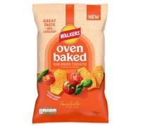 Walkers Oven Baked Sun Dried Tomato & Basil Crisps, 50% Less Fat, 150g, Pack of 2