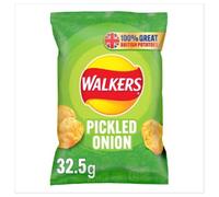 Walkers Pickled Onion Crisps 32.5g x Case of 32