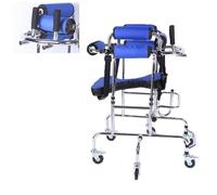 Walkers,Portable Cerebral Palsy Six Wheel Anti Tilt Adjustable Height & Width,for Disabled,Lightweight Stand Upright Tor Forrehabilitation Training