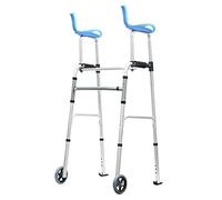 Walkers,Portable Cerebral Palsy Walking Aid Elderly Rollingtall Adults Disabled, Armrest Wheels,Lightweight Upright Walking Aids,Decoration-Style1