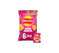 Walkers Prawn Cocktail Crisps 25g x 6 per pack - (PACK OF 4)