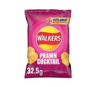 Walkers Prawn Cocktail Crisps 32.5g (Pack of 32) 122003
