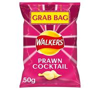 Walkers Prawn Cocktail Flavoured Grab Bag Potato Crisps - 32 x 50g